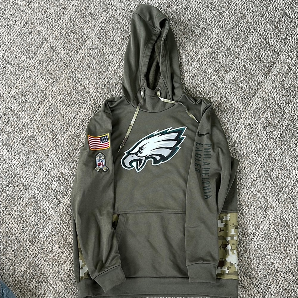 Philadelphia Eagles official salute to service hoodie